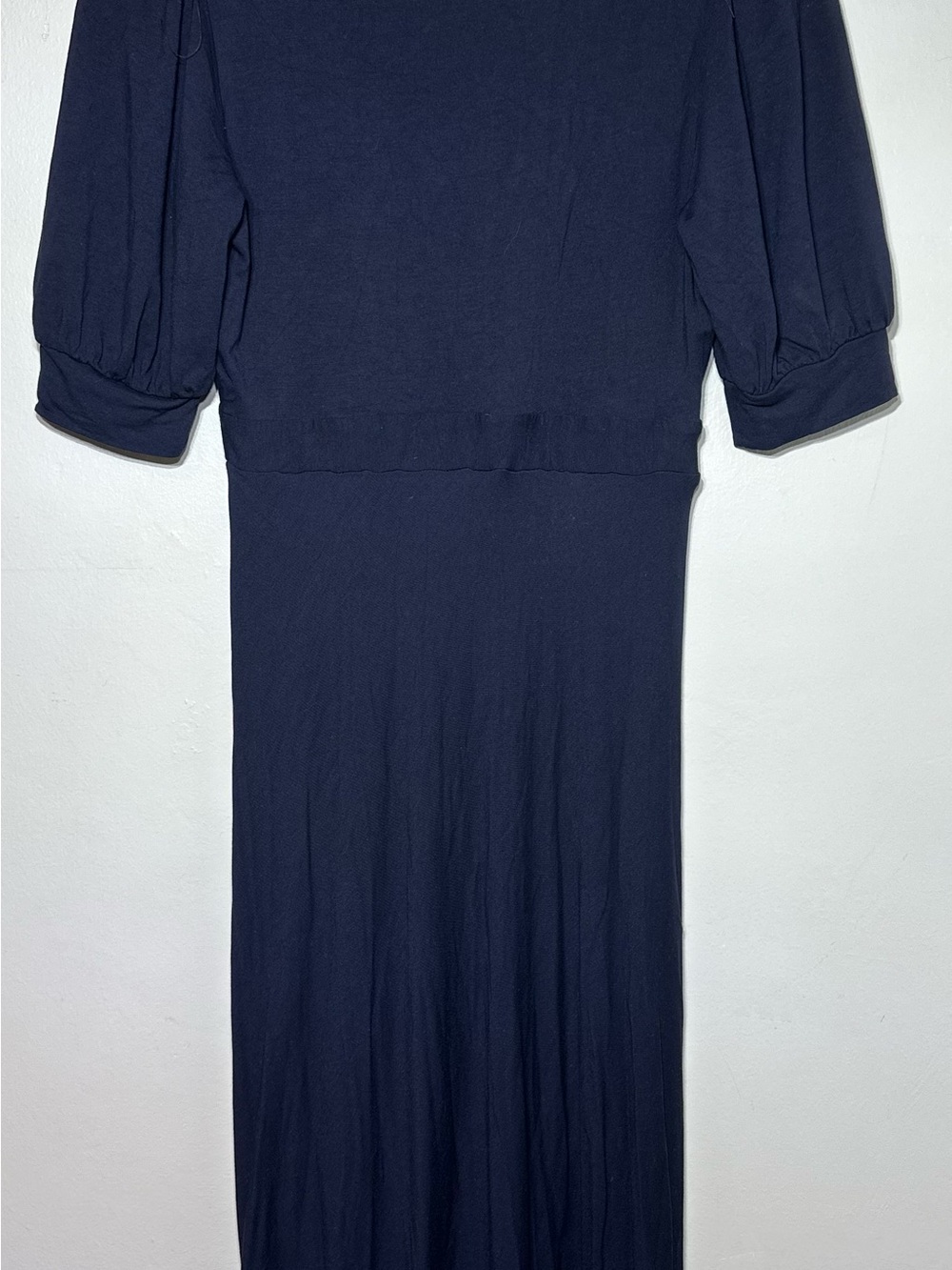 Boden Navy Short-Sleeve V-Neck Maxi Dress women’s size 4 stretch fabric. #cbk - Picture 4 of 9